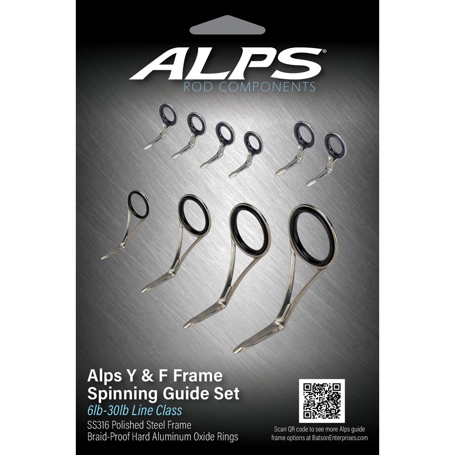 7' 10-6' 6 Alps Polished Spinning guide Kit / no top