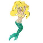 Decal Mermaid (Blonde) 1.53" x .80" (C467)
