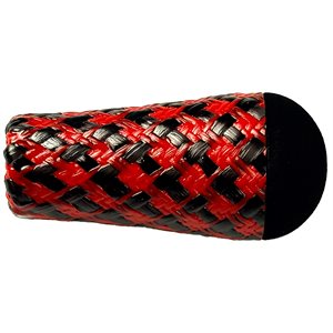 Forecast Dragonscale Carbon Fighting Butt 2.46" .375" bore w / cap Red