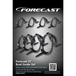 7'6"-6'6" Forecast Black Turbo Conventional Guide Kit / no top