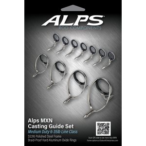 7'6"-6'6" Alps Polished Casting guide Kit / no top