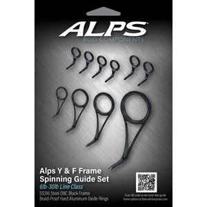 7'6"-6'6" Alps Black Spinning guide Kit / no top