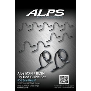 10'-8'6" 9wt-5wt Alps Black Guide Kit / no top
