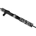 Graphite Reverse Angle Long Trigger Reel Seat Size 20 with Cushion Hood - Silver