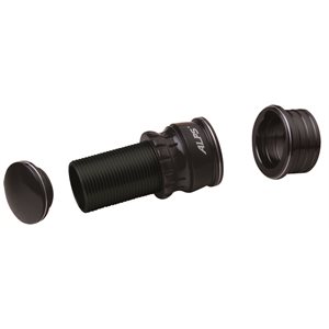 R / S RA7 HESkeleton Fly Sgl Nut w / Cap-Blackwith Silver Trim