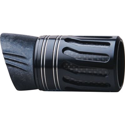 MVT16 Foregrip w / CWG insert / metal cage w / hood-Black / Silver Bands
