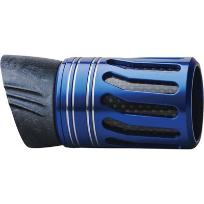 MVT16 Foregrip w / CWG insert / metal cage w / hood-Cobalt Blue / Silver Bands