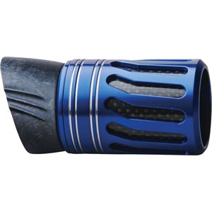 MVT16 Foregrip w / CWG insert / metal cage w / hood-Cobalt Blue / Silver Bands