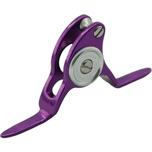 Roller Gde w / o ball bearing Narrow Foot-Purple w / Slvr cover & Rlr