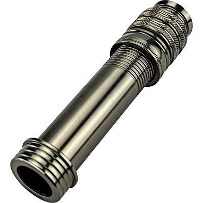 #8 Alum Fly R / S w / rec hood & Dbl lock nuts TR - Shiny Gunsmoke