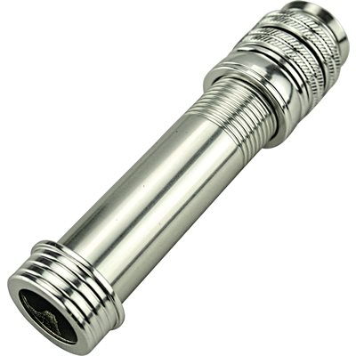 #8 Alum Fly R / S w / rec hood & Dbl lock nuts TR - Silver