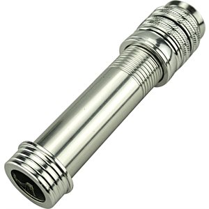 #8 Alum Fly R / S w / rec hood & Dbl lock nuts TR - Silver