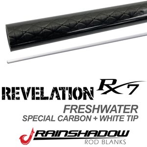 7' 2" 1 pc Rainshadow Revelation Cast Med 10-17lb Special Edition Carbon / Satin White