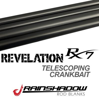 Revelation Crank Bait (Telescopic) 9' 2" 8-14lb 1 / 4-5 / 8 oz Med-Satin Black