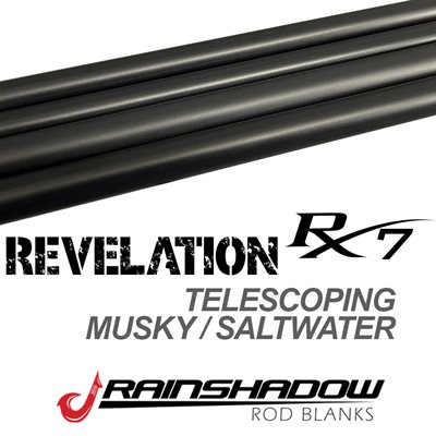 Blank Musky 9' 1+pc Med / Hvy-Satin black