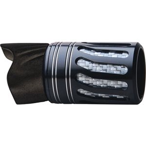 RPD Foregrip w / WTS insert / metal cage w / hood - Black / Silver Bands
