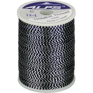 Trimmer thread size C small spool - silver / black