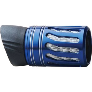 TX16 Foregrip w / WTS insert / metal cage w / hood-Cobalt Blue / Silver Bands